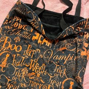 Minky Halloween tote bag